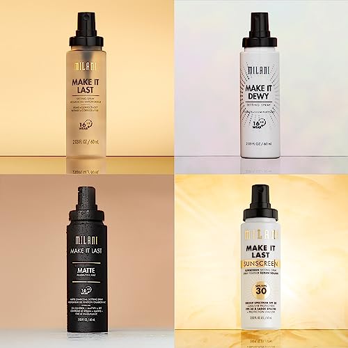 Milani Make It Last Dewy - Dewy Finish Setting Spray - 3 in 1- Hydrate + Illuminate + Set, Makeup Finishing Spray - Makeup Primer & Hydrating Setting Spray - 2 Pack