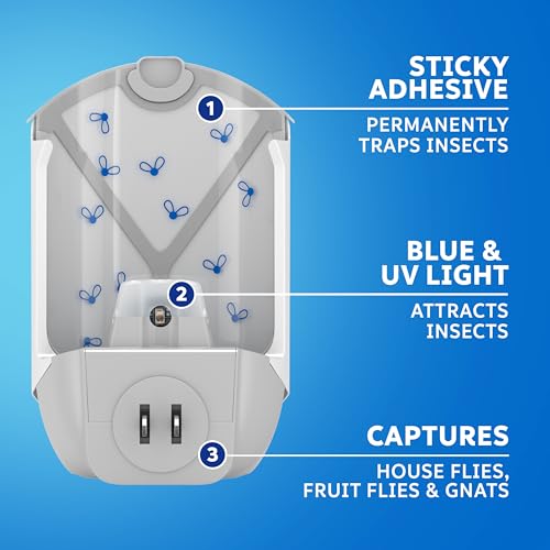 Zevo Flying Insect Trap Refill Cartridges, Fly Trap, Fruit Fly Trap (12 Refill Cartridges)