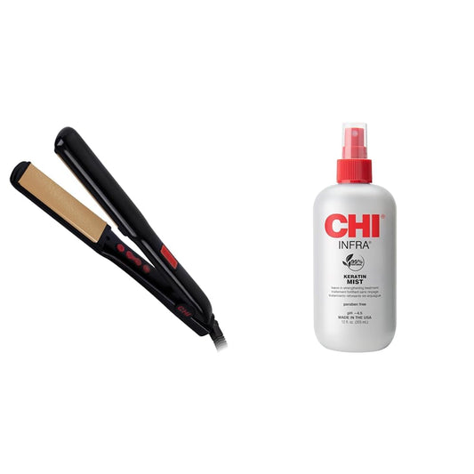 CHI G2 Professional Titanium Ceramic Hair Straightener & Keratin Mist Strengthening Spray