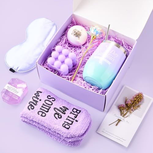 Birthday Gifts for Women,Unique Happy Birthday Relaxing Spa Bath Set Gift Baskets Ideas for Her,Mom,Teacher,Sister, Friends, Best Pampering Care Package Thank You Gifts for Women Who Have Everything…