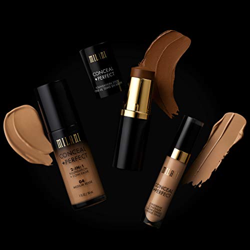 Milani Conceal + Perfect 2-in-1 Foundation + Concealer - Creamy Nude (1 Fl. Oz.) Cruelty-Free Liquid Foundation - Cover Under-Eye Circles, Blemishes & Skin Discoloration for a Flawless Complexion