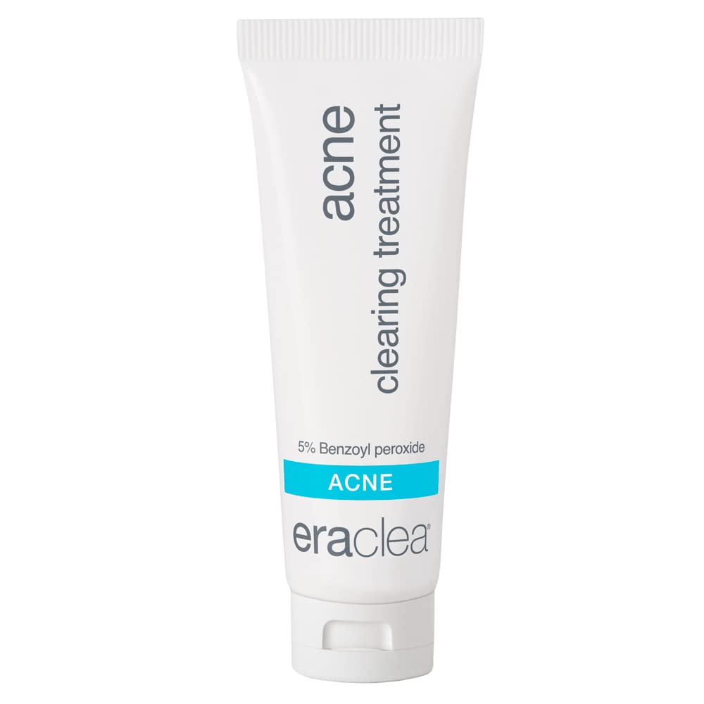 eraclea Acne Clearing Treatment, Acne Spot Treatment and Blackhead Remover with Salicylic Acid, Allantoin and Benzoyl Peroxide, Minimizes Pores, Clears Acne and Alleviates Redness (1 fl oz)