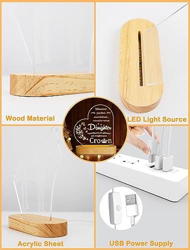 FULLOSUN Birthday Gift for Women, Friendship Gifts for Women, Gift for Women Friends, Sisters, Mom- Night Light Gifts for Women - Warm Night Light Desk Lamp with USB Powered