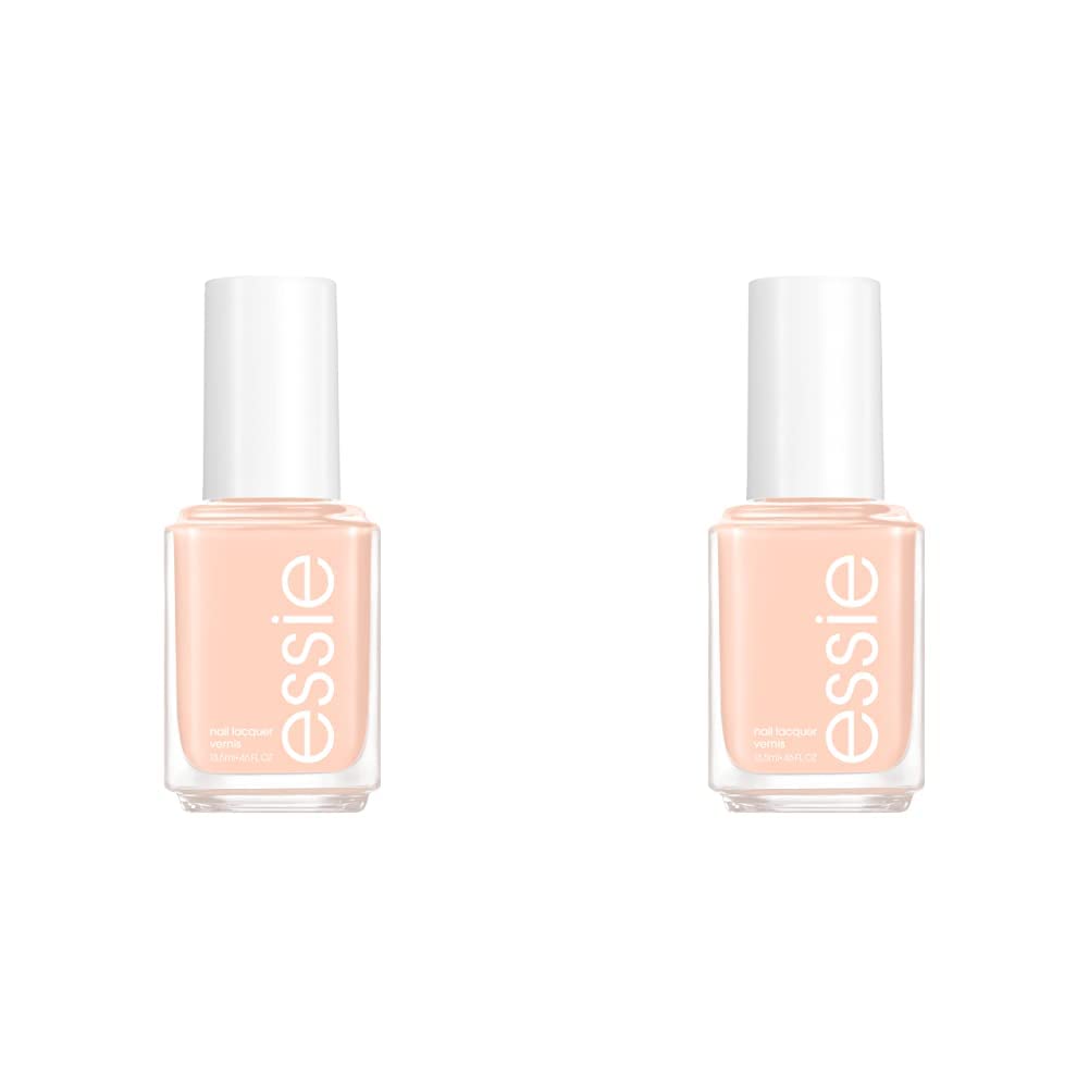 essie nail polish, limited edition spring 2022 collection, pastel peach nail color with a cream finish, 8-free vegan formula, well nested energy, 0.46 fl oz (Pack of 2)