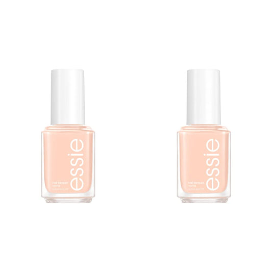 essie nail polish, limited edition spring 2022 collection, pastel peach nail color with a cream finish, 8-free vegan formula, well nested energy, 0.46 fl oz (Pack of 2)