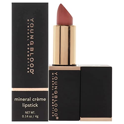 Youngblood Mineral Creme Lipstick - Coral Beach for Women - 0.14 oz Lipstick