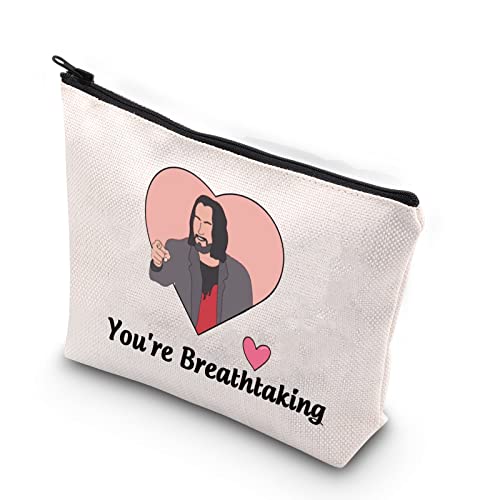 XYANFA Keanuu Reeves Makeup Bag Fans Gift Gamer Gift Video Games Zipper Pouch You're Breathtaking (Youre Breathtaking)