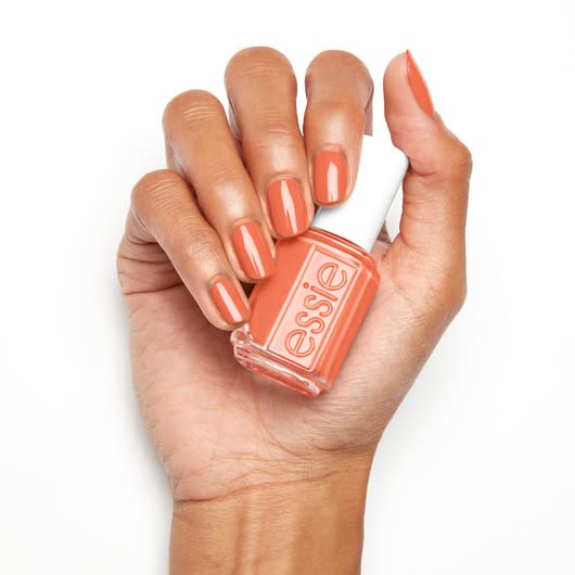 Essie Salon-Quality Nail Polish, 8-Free Vegan, Muted Midtone Orange, Frilly Lilies, 0.46 fl oz (Pack of 2)