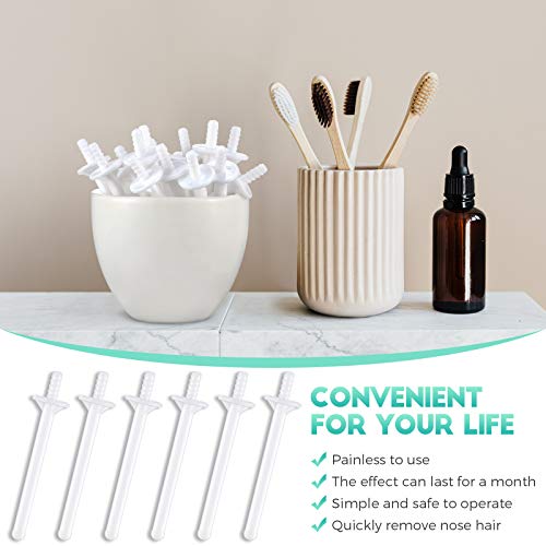 Nose Wax Sticks Applicators Plastic Wax Rod Wand Nose Waxing Strips Nostril Cleaning Removal for Cleaning Nostrils and Removing Nose Hair (50)