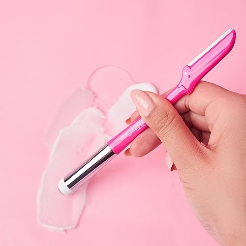 Fuzz Eraser by The Original MakeUp Eraser, 2-in-1 Dermaplaning Facial Razors and Cooling Eye Roller, Tool for Exfoliation, Hair Removal, Face Massage