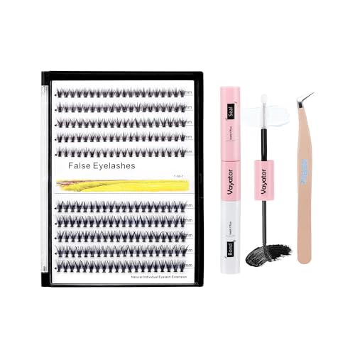 Vayator 10+12mm Mixed 12+14mm Mixed Tray Mink Eyelash Extension Natural 3D Russian Volume Faux Eyelashes Individual 20D Cluster Lashes Makeup (20RR-10-16mm Mixed Lashes Kit)