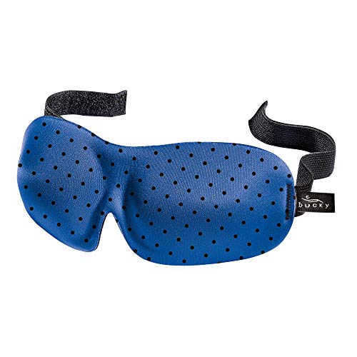 Bucky 40 Blinks No Pressure Printed Eye Mask for Travel & Sleep, Leopard, One Size (Pack of 2)