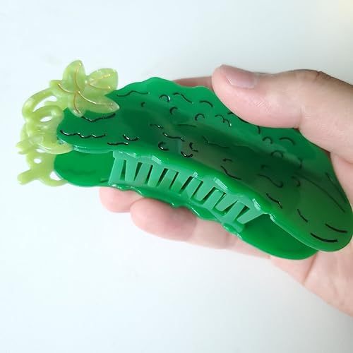 Green Cucumber Claw Clip,Acetate Hair Clip,Small Hair Clips for Women