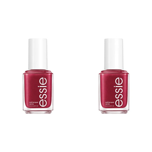 essie Salon-Quality Nail Polish, 8-Free Vegan, Muted Rose Pink, Gossip N' Spill, 0.46 fl oz (Pack of 2)