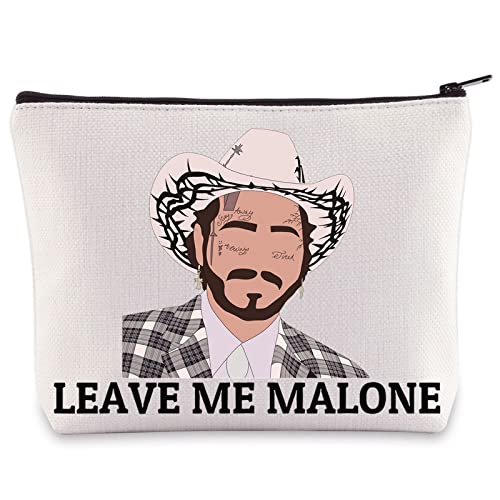 WZMPA Singer Fans Inspired Cosmetic Bag Singer Concert Gift Leave Me Malone Makeup Zipper Pouch Bag Singer Music Merchandise (Leave Me Malone)