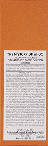 The History of Whoo Cheongidan Radiant Rejuvenating Emulsion | Nutritive Lotion for Long-lasting Hydration, Optimal Moisture & Healthy Skin