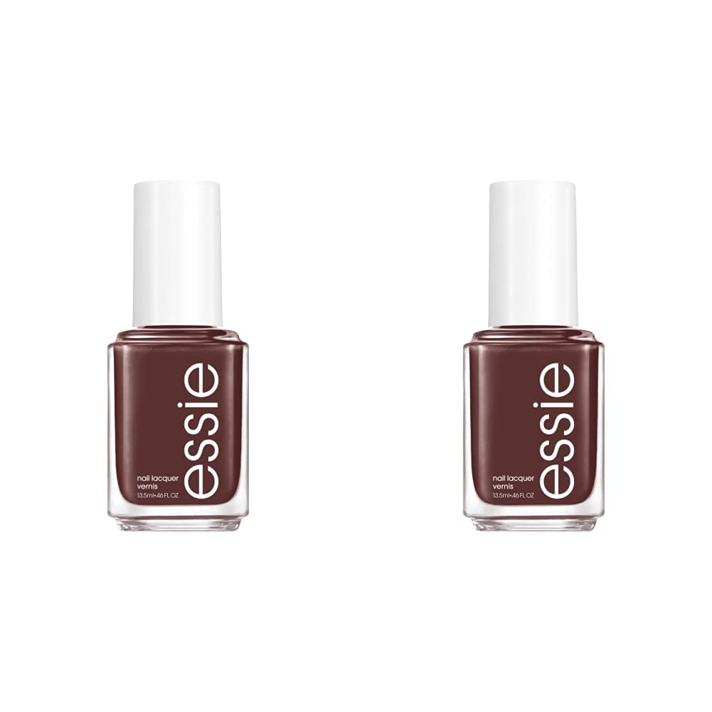 essie Salon-Quality Nail Polish, 8-Free Vegan, UnGuilty Pleasures, Brown, No To-Do, 0.46 fl oz (Pack of 2)