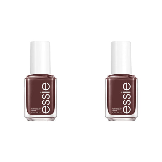 essie Salon-Quality Nail Polish, 8-Free Vegan, UnGuilty Pleasures, Brown, No To-Do, 0.46 fl oz (Pack of 2)