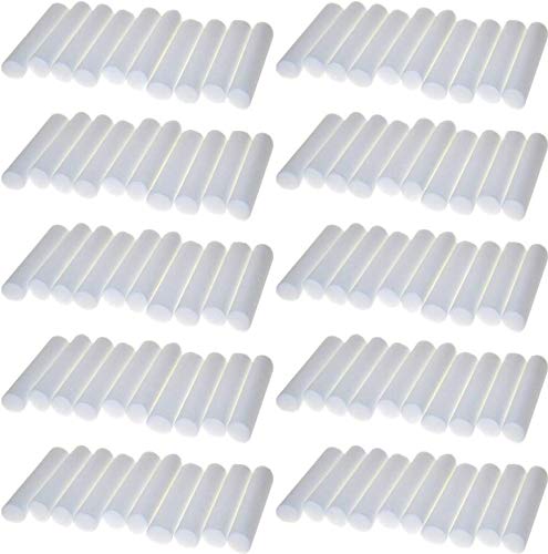 Wild Essentials 100 Pack Fiber Wick Essential Oil Inhaler Refills, 4 cm (1 5/8 inch) Blank Nasal Sticks for On the Go Aromatherapy Compact, Portable, Highly Absorbent, Degradation Resistant