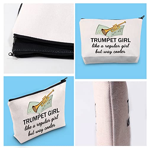 GJTIM Trumpeter Gift Trumpet Player Gift Brass Band Trumpeter Cosmetic Bag Zipper Pouch (Trumpet Bag)