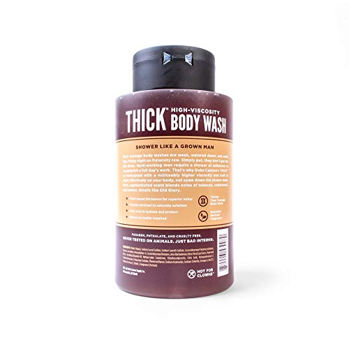 Duke Cannon Supply Co. THICK High-Viscosity Body Wash for Men Superior - Premium Ingredients, Plant-Based Thickeners, Superior Lather, Natural Exfoliate, 17.5 Fl Oz