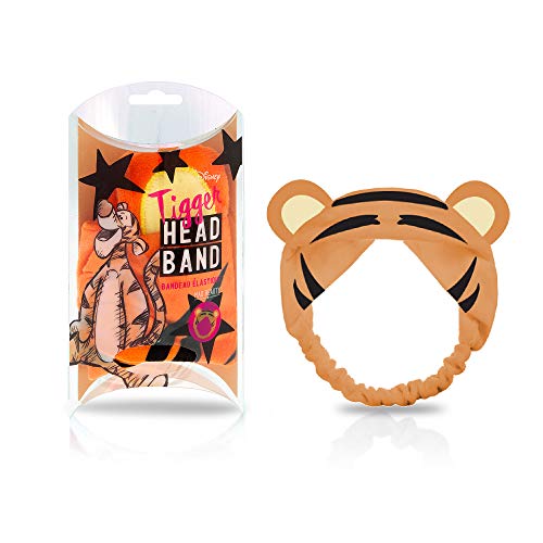 MAD Beauty Disney Make-Up Headband, Elasticated, Keeps Hair Neatly Tucked Away Out of Face, Comfortable, Soft, Use While Doing Make-Up, Applying Creams, or Face Masks (Tigger 2)