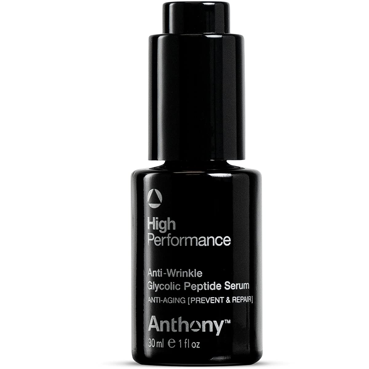 Anthony High Performance Anti-Wrinkle Glycolic Peptide Serum. Anti-Aging Lifting Moisturizer with Glycolic Acid, Peptides, Biotin, Pullulan, and Algae Extract. Hydrates All Types of Skins (1 Fl Oz)