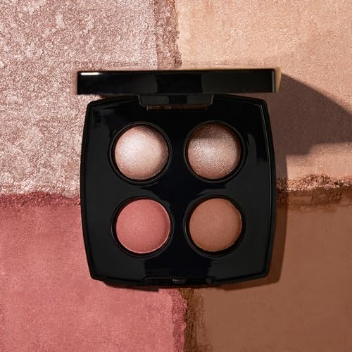 LAURA GELLER NEW YORK Baked Balance-n-Brighten Powder Foundation, Light + Baked Eyeshadow Quad, Pink Buttercream