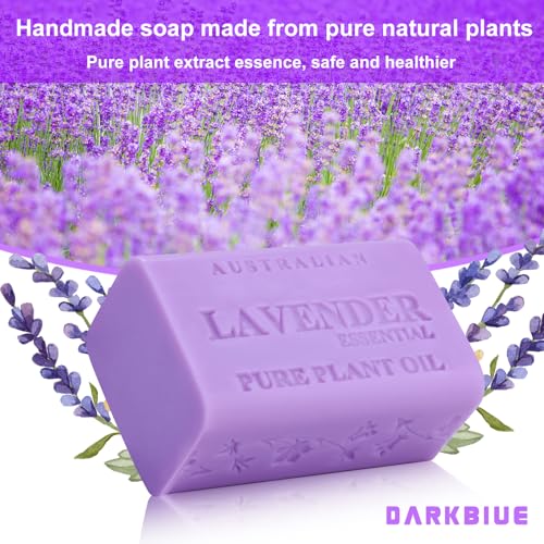 Darkblue-Australian natural soap bar:bath soap bars;body soap bars;great scent(fragrance smell);cleansing well;skin feeling soft;wash hair;shea moisture soap bars;lavender bar soap(Essential Lavender)