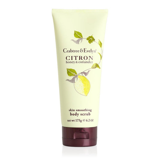 Crabtree & Evelyn Skin Smoothing Body Scrub, Citron Honey and Coriander, 6.2 oz