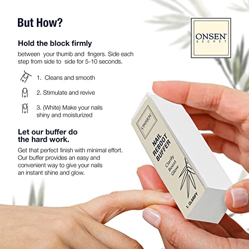 Professional Nail Buffer | Made in USA | Ultimate Shine Nail Buffing Block with 3 Way Buffing Methods, Smooth & Shine After Nail File, Purse Size Manicure Tools for Optimum Nail Care - 3 Pack By Onsen