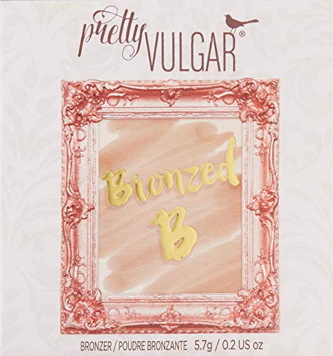 Pretty Vulgar Bronzed B Powder Bronzer, Highly-Pigmented, Smooth, Matte Bronzing Face Powder, Vegan, Gluten-Free & Cruelty-Free, Sun Of A B, 5.7g / 0.2 Oz.