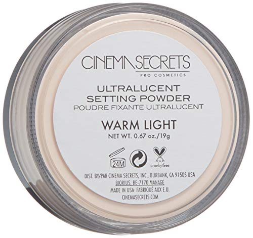 CINEMA SECRETS Pro Cosmetics Ultralucent Loose Setting Powder, Warm Light