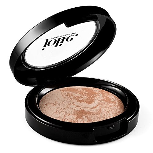 Jolie Marbleized Baked Finishing Powder Bronzer, Highlighter (Matte Bronze)