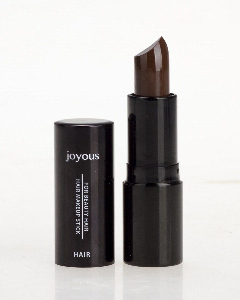 Professional Hair Color Lipstick Non-toxic Olive Oil In Crayon Cover White Temporary Hair Dyeing (2 Packs-Black+Coffee)