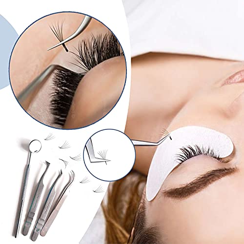 Lala Lashhaus 500 Fans Promade Ultra Speed Lashes | 3D/5D/6D/7D/8D/9D/10D/12D 0.05/0.07 Thickness Size 8-16 mm Length C/D Curl | Handmade Promade Lash Fans Volume Mink (7D,0.07,C,12 mm)