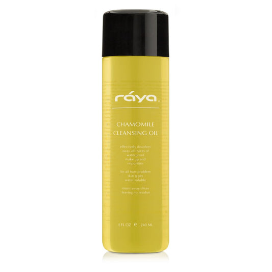 Raya Chamomile Facial Cleansing Oil (154) | Natural and Organic, Water-Soluble Oil Cleanser and Water-Proof Make-Up Remover For All Skin | Made With Chamomile and Lavender Oils