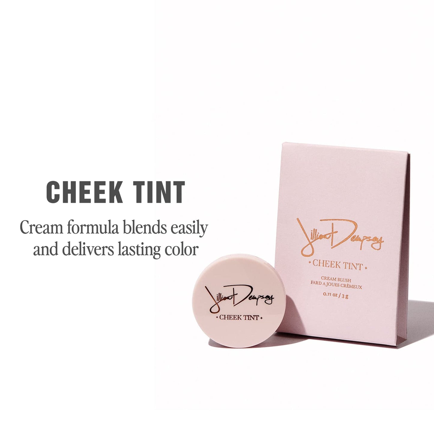 Jillian Dempsey Cheek Tint: Natural Cream Blush, Easy to Blend Makeup with Nourishing, Lasting Color I Bloom