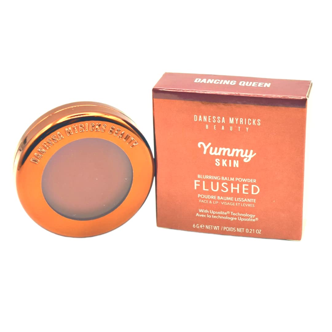 Danessa Myricks Beauty Yummy Skin Blurring Balm Powder Flushed - Matte Color for Cheek & Lip Dancing Queen