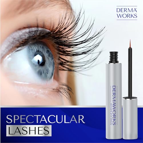 DERMAWORKS Lash Serum for Eyelash Growth - Eyelash Serum Growth - Eyelash Growth Serum - Eye Lash Serum Growth - Lash Growth Serum - Eyelash Enhancing Serum - Suero para Pestañas Crecimiento (XL)