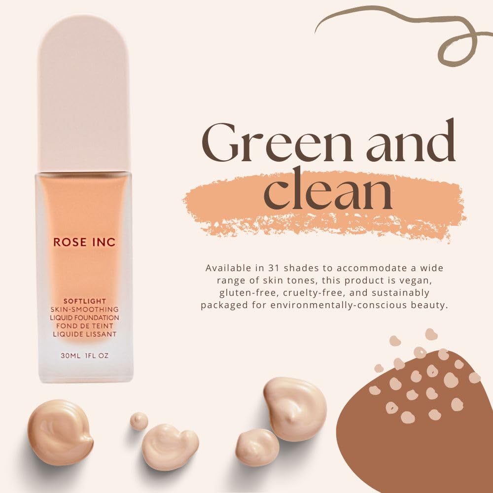 ROSE INC Softlight Skin-Smoothing Hydrating Non-Comedogenic Foundation 9W