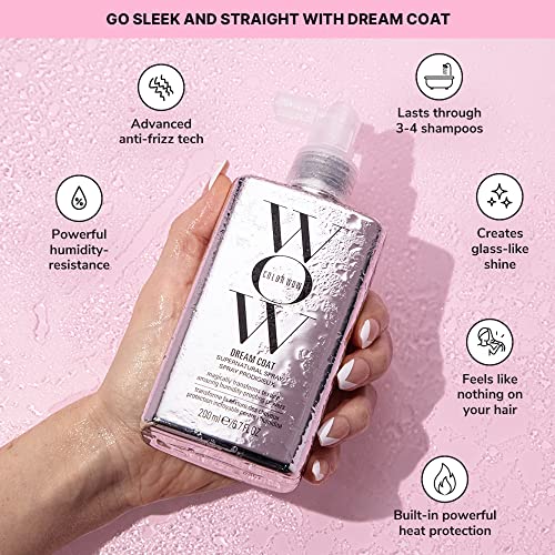 COLOR WOW Long-Lasting Blow Dry Bundle – Blowouts that last for days; Go big with Xtra Large Volumizer and go frizz-free with Dream Coat anti-frizz spray; heat protection.