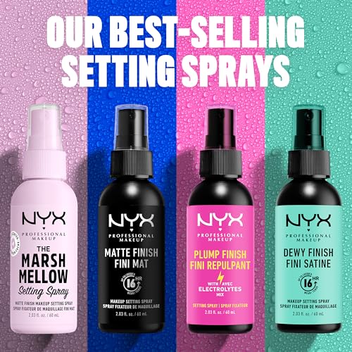 NYX PROFESSIONAL MAKEUP Makeup Setting Spray - Matte Finish, Long-Lasting Vegan Formula (Packaging May Vary)