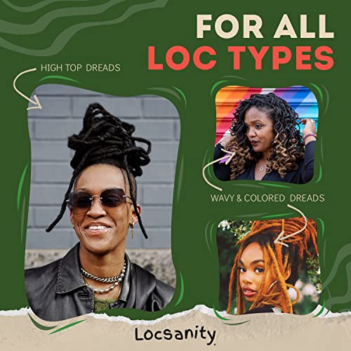 Locsanity Daily Moisturizing Spray for Dull, Dry Locs – Trial Size Passion Fruit Hair and Scalp Moisturizer for Dreadlocks, Sisterlocks, Microlocks, Braids to Control Oil and Frizz (4 fl oz)