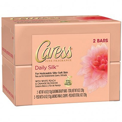 Caress Daily Silk Beauty Bars, 4.25 oz bars, 2 ea (Pack of 2)