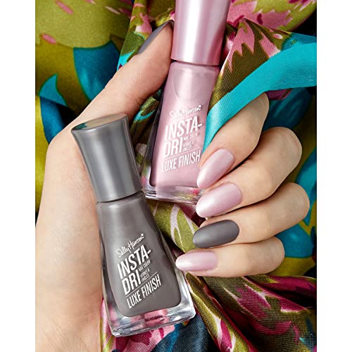 Sally Hansen Insta-Dri Nail Polish, Luxe Finish Collection, Extrava-grey, 0.31 fl oz