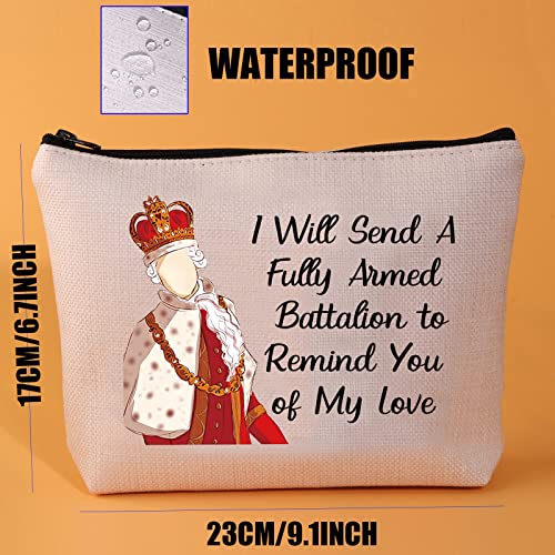 JYTAPP Hamilton Musical Broadway Makeup Bag Hamilton Gift Hamilton Fans Gift I Will Send A Fully Armed Battalion to Remind You of My Love Cosmetic Bag