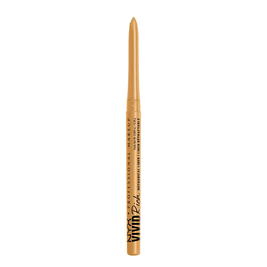 NYX PROFESSIONAL MAKEUP Mechanical Eye Pencil, Vivid Rich Mechanical, Creamy Retractable Eyeliner - Amber Stunner, Gold Eyeliner