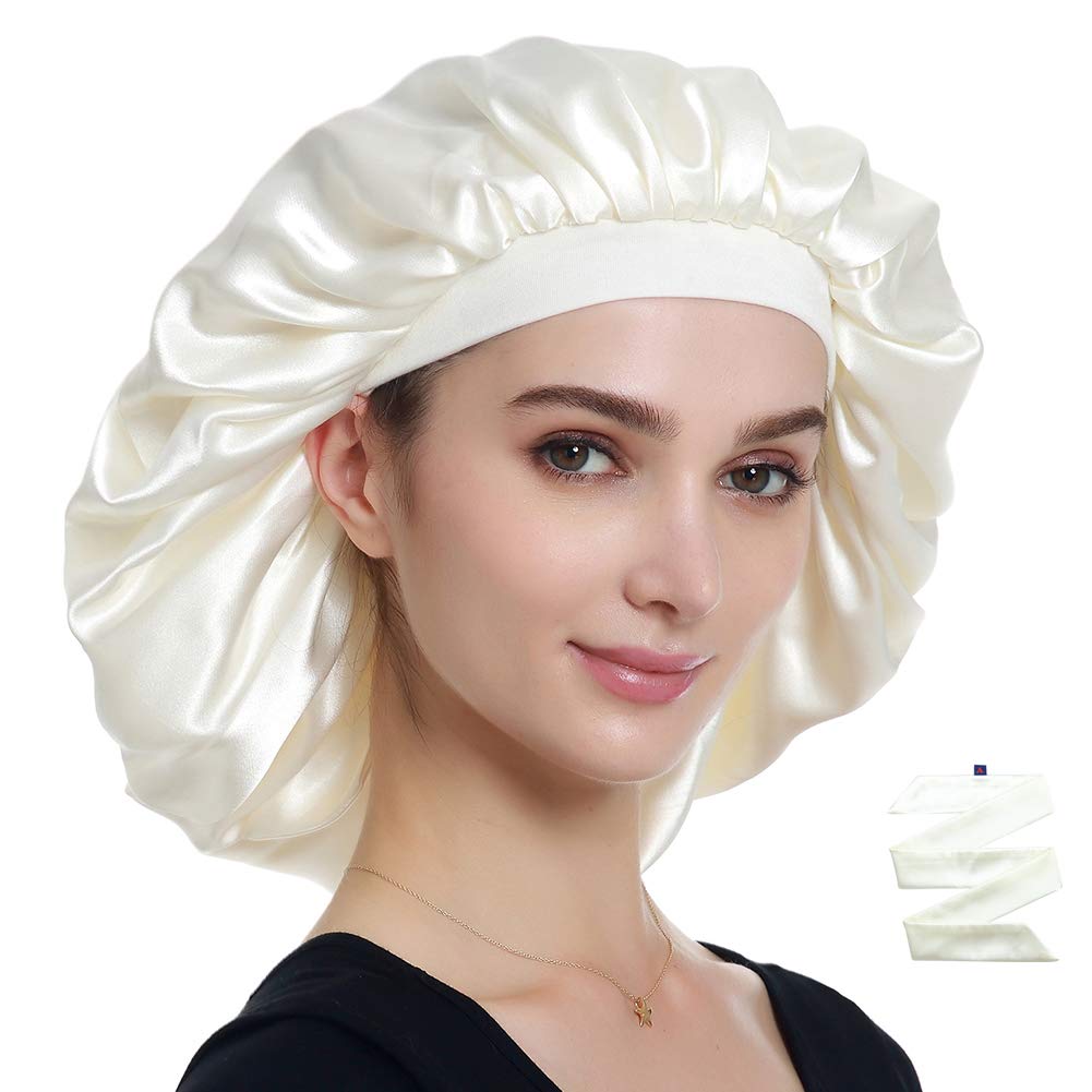 Jumbo Satin Bonnet for Natural Hair Braids Satin Stocking Cap