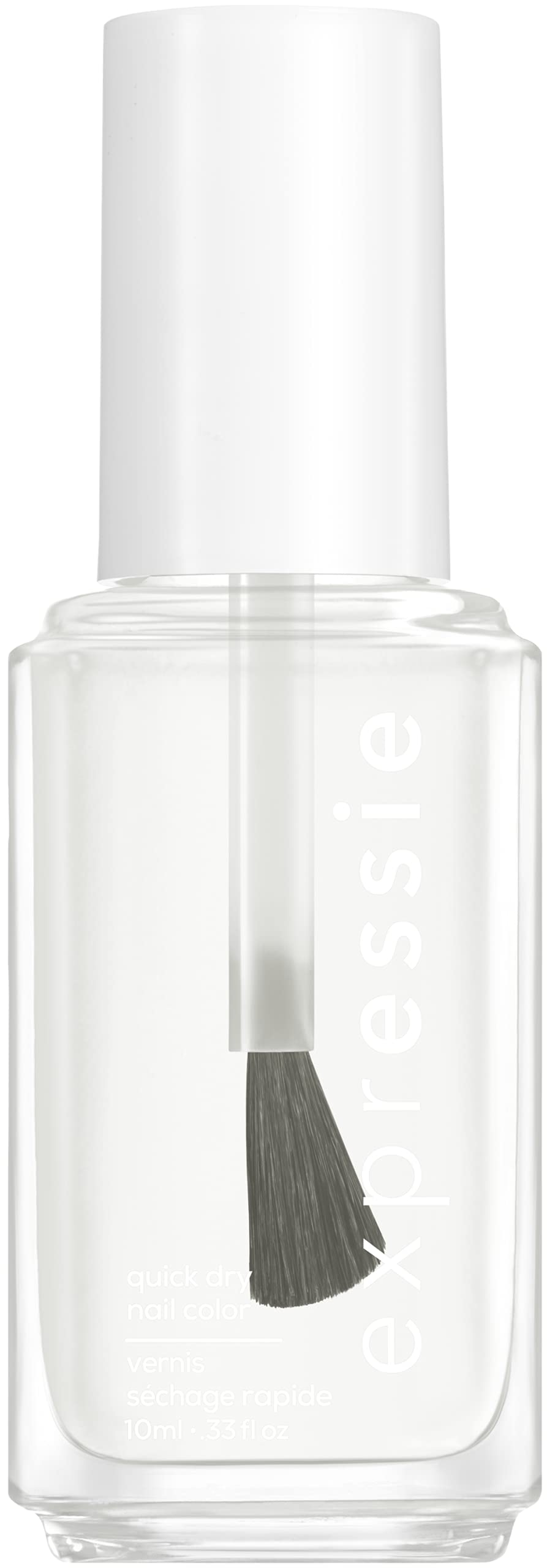 Essie expressie, Quick-Dry Nail Polish, 8-Free Vegan, Clear, Always Transparent, 0.33 fl oz (Pack of 2)